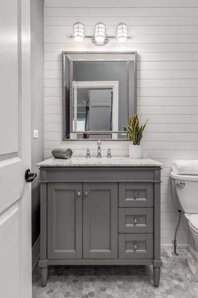 Bathroom Cabinet Refinishing